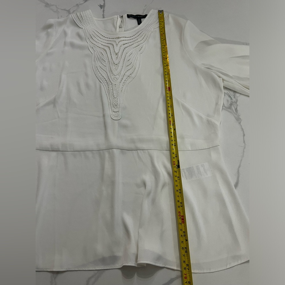 WHBM White blouse size 14 great condition - Picture 5 of 8